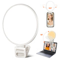 Selfie Light EcoBasic Full-Screen Rechargeable Clip on Ring Light with 3 Modes for Phone Laptop Tablet 10X Brighter Soft Phone Light for Selfies Live Streaming Video Conference